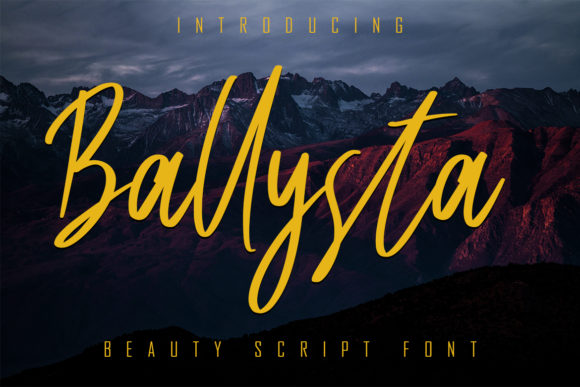 Ballysta: A Handwritten Font for Elegant Design