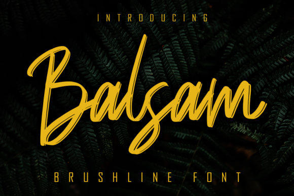 Balsam: A Handwritten Font for Elegant Design