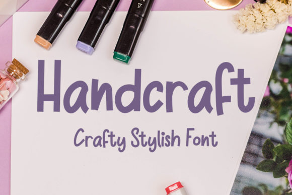 Create Gorgeous and Timeless Designs with Handcraft, an Extraordinary Display Font