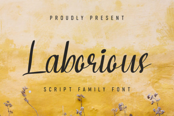 Discover the Elegance of Laborious: A Handwritten Font for Every Design Need