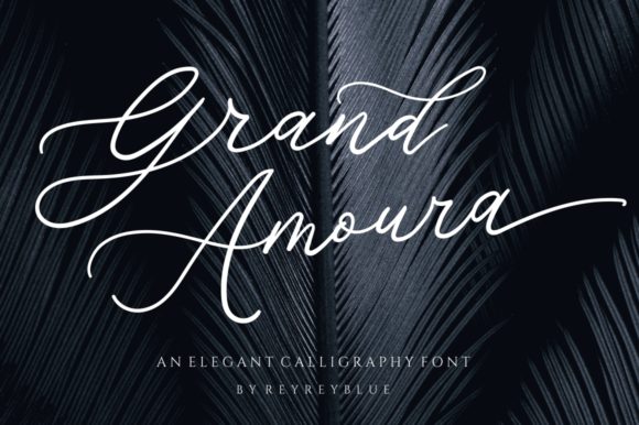 Grand Amoura: A Handwritten Font for Elegant Design Workflows