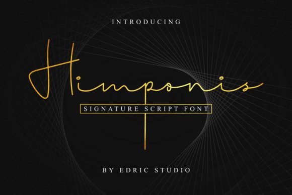 Himponis: A Handwritten Font for Modern Design Needs