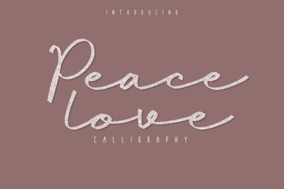 Peacelove: A Timeless Script Font for Elegant Design
