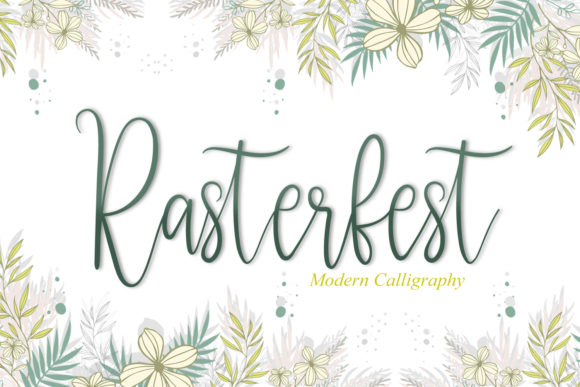 Rasterfest: A Romantic Typeface for Every Design