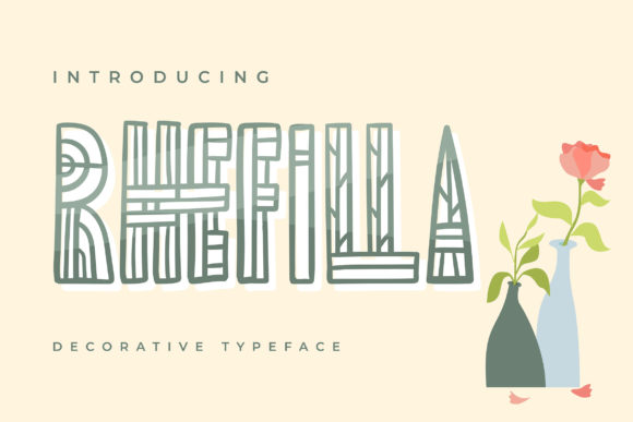 Rhefilla: A Decorative Typeface for Creative Projects