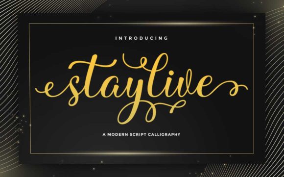 Stay Live: A Handwritten Font for Elegant Design