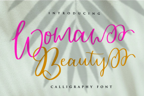 Woman Beauty: A Romantic Handwritten Font for Creative Expression